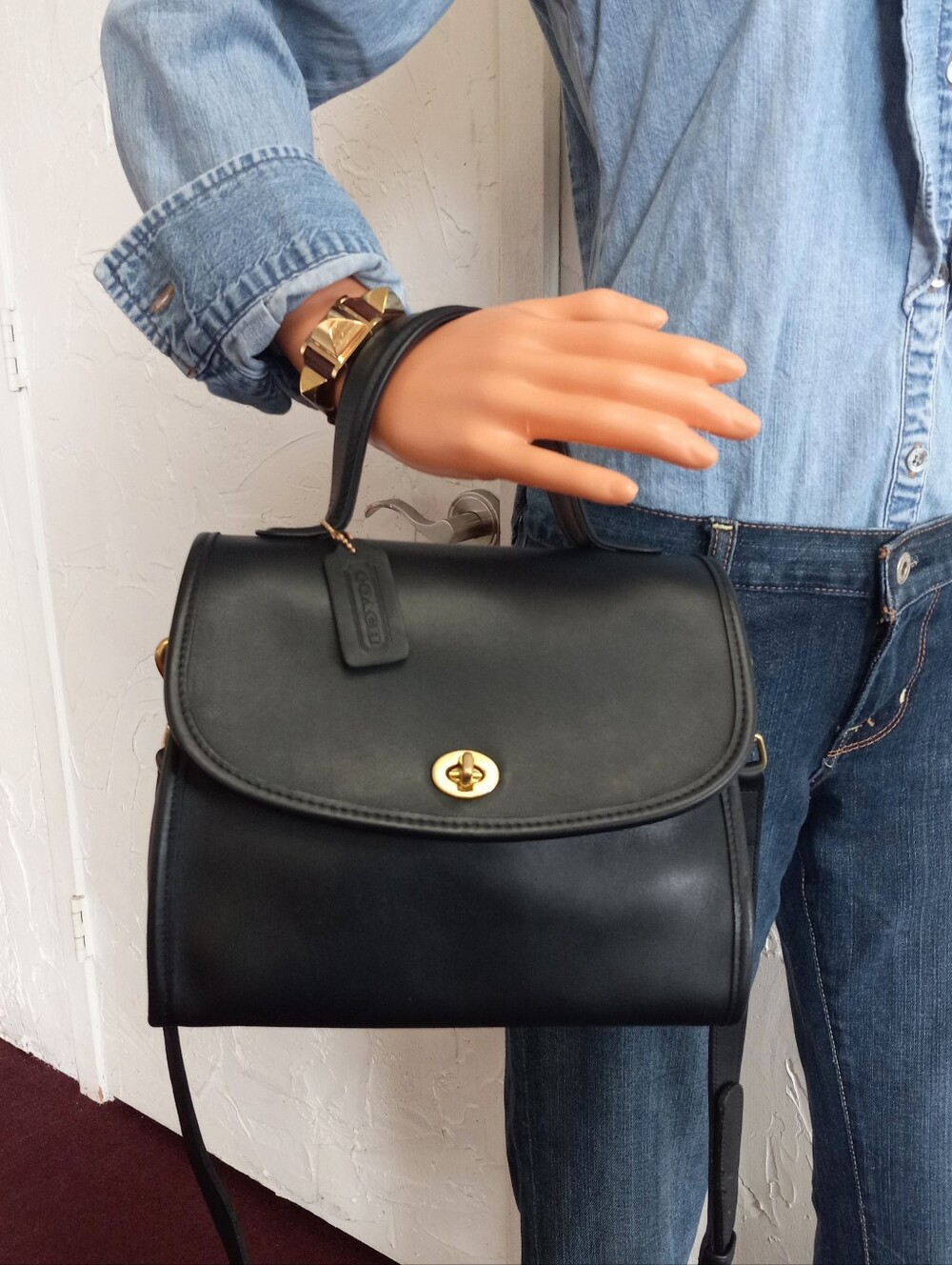 Coach Manor Archive Bag 1996, Navy